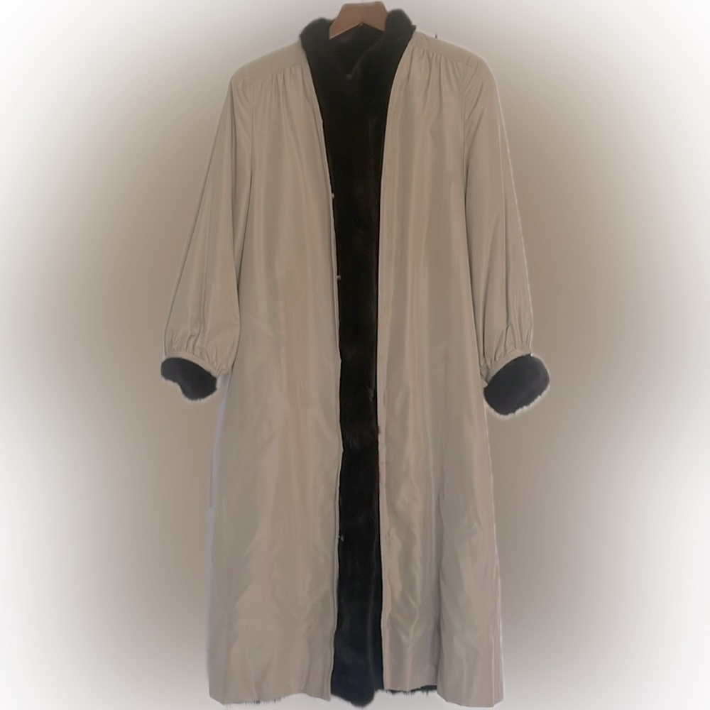 Mink Lined Raincoat